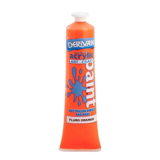 Derivan Student Acrylic Fluro Orange