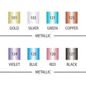 ZIG FUDEBIYORI METALLIC TOTAL 9 COLORS