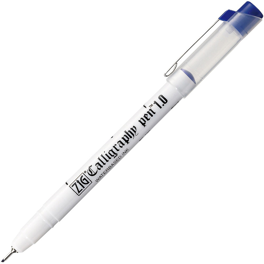 ZIG CALLIGRAPHY PEN 1.0 Oblique Tip030 BLUE