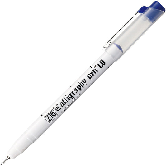 ZIG CALLIGRAPHY PEN 1.0 Oblique Tip030 BLUE