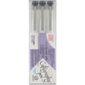 ZIG CALLIGRAPHY PEN Oblique Tip 3 pcs. Assortment Set BLACK