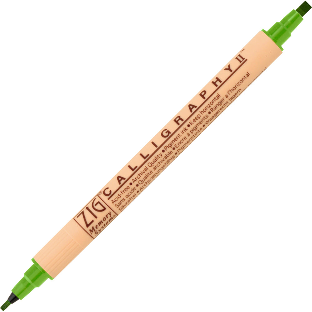 ZIG MEMORY SYSTEM CALLIGRAPHY MARKERS 24 COLORS TIP SIZE: 2 mm & 3.5 mm