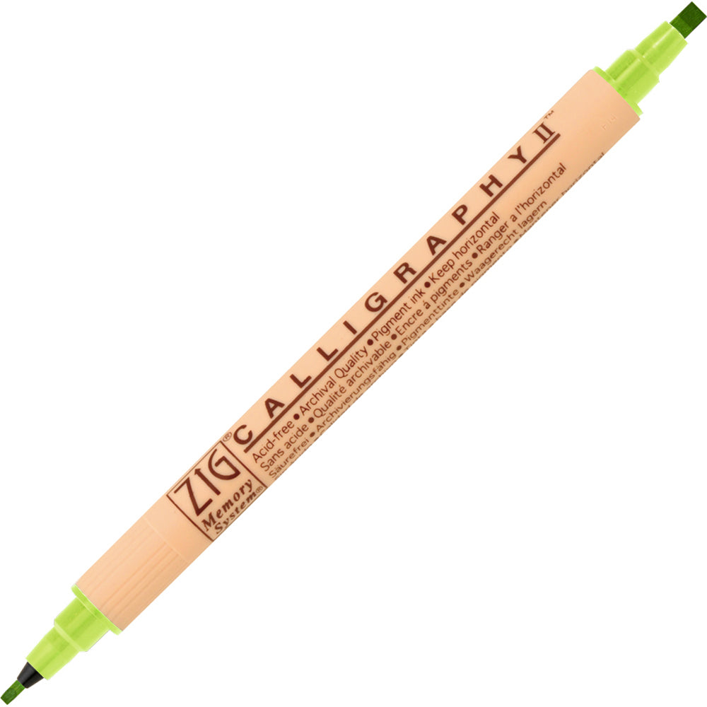 ZIG MEMORY SYSTEM CALLIGRAPHY MARKERS 24 COLORS TIP SIZE: 2 mm & 3.5 mm