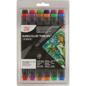 ZIG KURECOLOR TWIN WS 12 colors set Brilliant colors