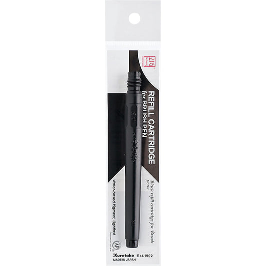 ZIG CARTOONIST REFILL CARTRIDGE for BRUSH PEN BLACK
