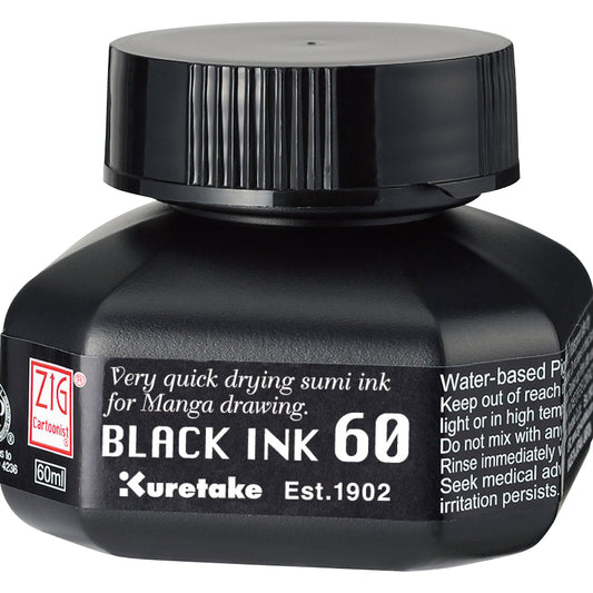 ZIG CARTOONIST BLACK INK 60BLACK