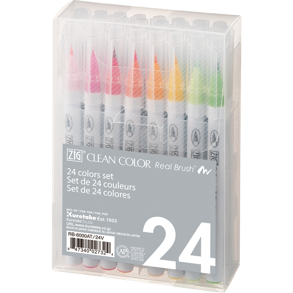 ZIG CLEAN COLOR Real Brush 24 colors set
