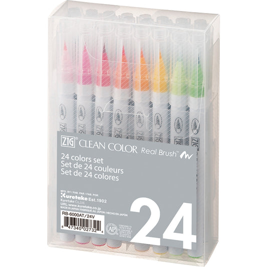 ZIG CLEAN COLOR Real Brush 24 colors set
