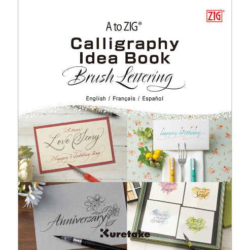 A to ZIG CALLIGRAPHY BRUSH LETTERING by FUDE PENS IDEA BOOK
