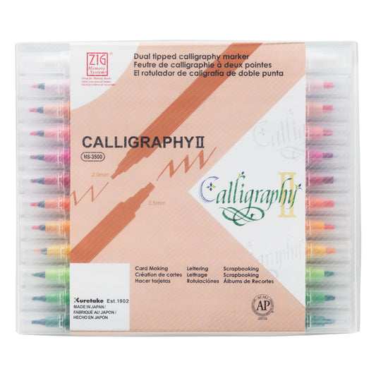 ZIG MEMORY SYSTEM CALLIGRAPHY II 24 colors set