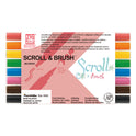 ZIG MEMORY SYSTEM SCROLL & BRUSH 8 colors set A