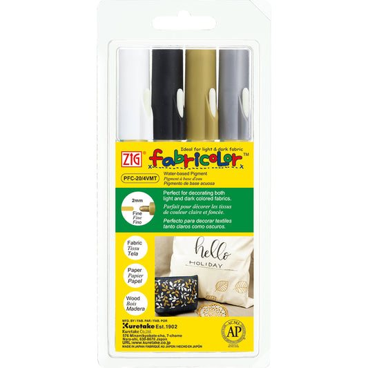 ZIG FABRICOLOR 4 colors set